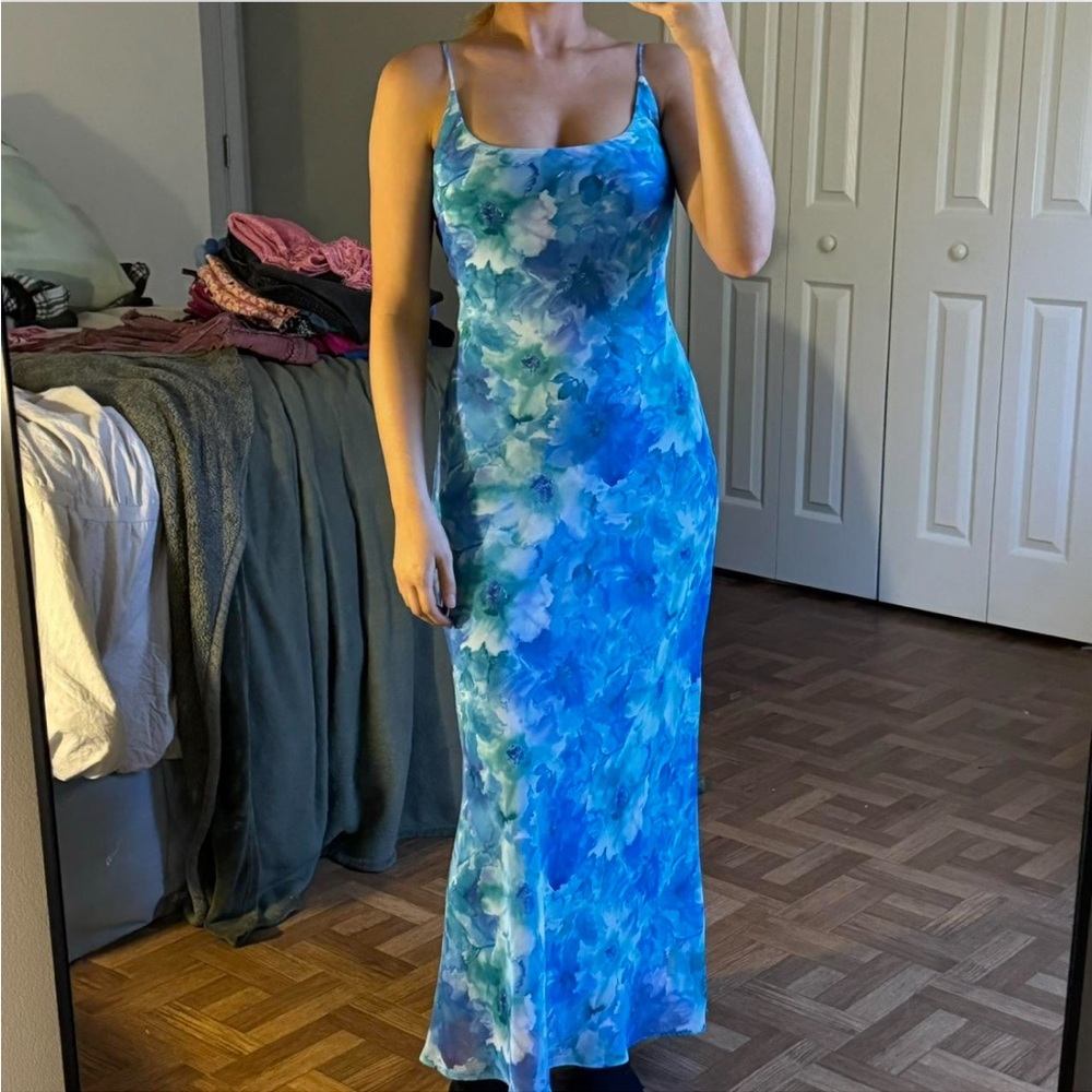 Studio Y floral blue dress